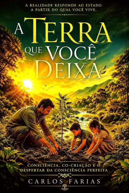 Capa de A Terra que Você Deixa · O Legado do Co-Criador e o Despertar da Consciência Perfeita